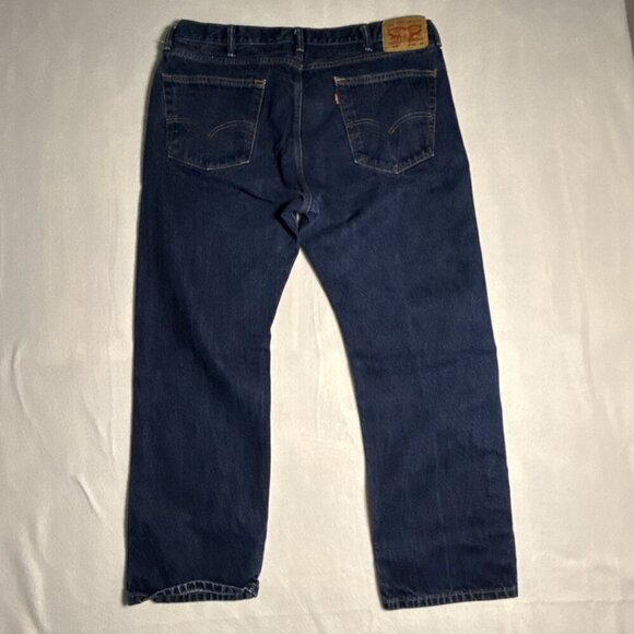 Levis 505 Denim Medium Wash Blue Jeans Men's 40 x 30 Excellent Condition - Picture 6 of 9
